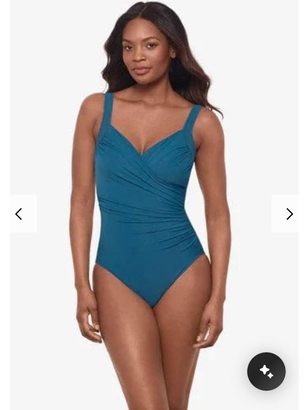🔥 Miraclesuit Must Haves Sanibel Underwire Shaping Swimsuit in Aegean - Size 16